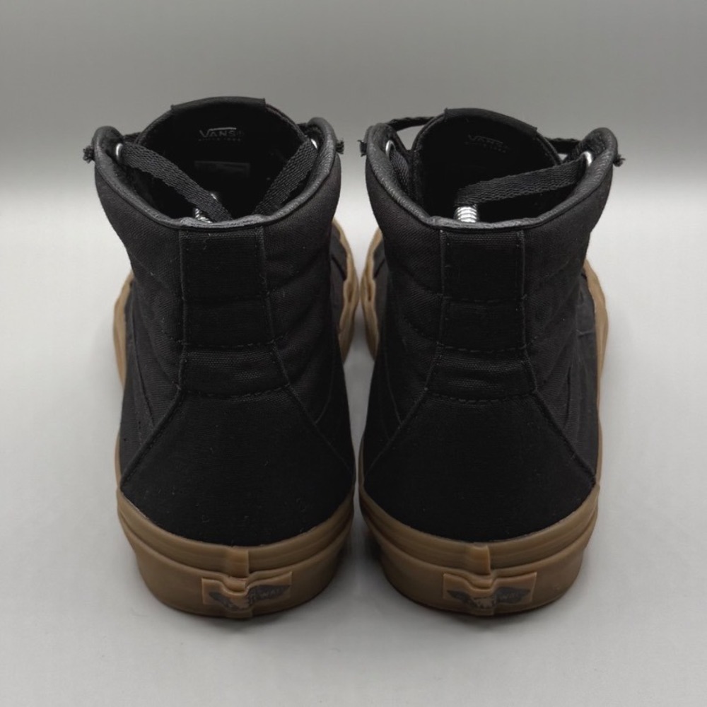 Vans Sk8-Hi Black Canvas Gum Sole High Top Sneakers Mens 10 721356 Skater - Picture 4 of 16
